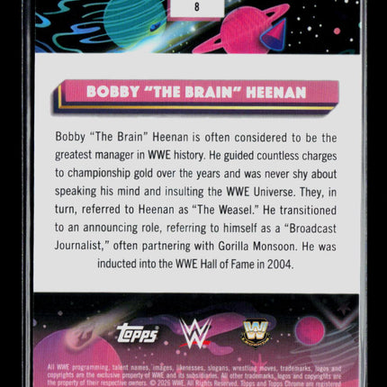 2026 Topps Chrome WWE Bobby "The Brain" Heenan #8