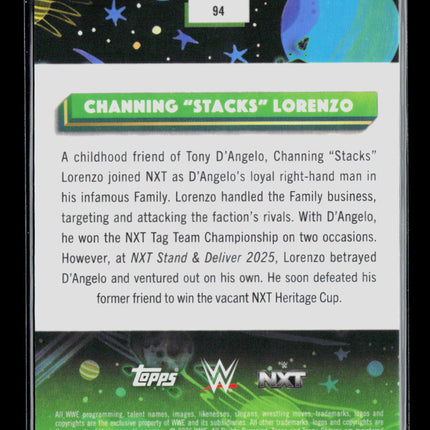 2026 Topps Chrome WWE Channing "Stacks" Lorenzo #94