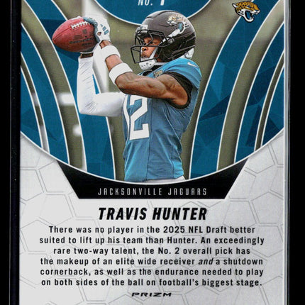2025 Panini Mosaic Football Travis Hunter #1 Green RC