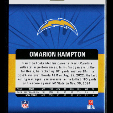 2025 Panini Revolution Football Omarion Hampton #233 RC