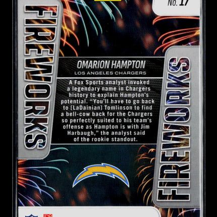 2025 Panini Prizm Omarion Hampton #17 RC