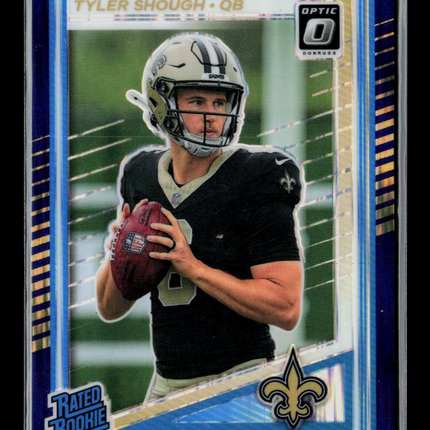 2025 Panini Donruss Optic Tyler Shough #223 Purple Shock