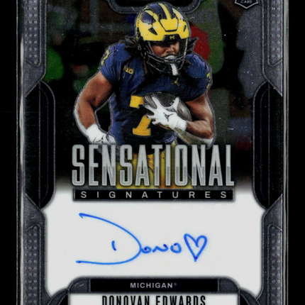 2025 Panini Prizm Draft Picks Donovan Edwards #SS-DES RC Auto