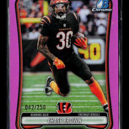 2026 Topps Bowman Chrome Chase Brown #BCV-19 Pink 042/250