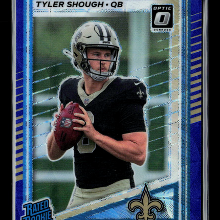 2025 Panini Donruss Optic Tyler Shough #304 Blue Scope