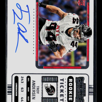 2023 Panini Contenders Troy Andersen #175 Rookie Ticket Variation RC Auto