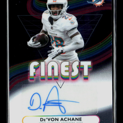 2025 Topps Finest De'Von Achane #FA-DA Auto