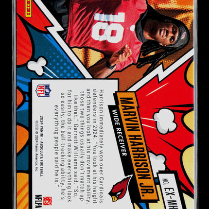 2024 Panini Absolute Explosive Marvin Harrison Jr. #EX-MHJ RC