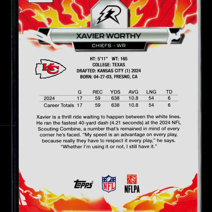 2026 Topps Resurgence Xavier Worthy #48 095/275