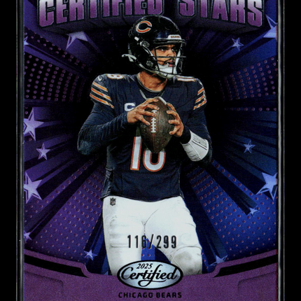 2025 Panini Certified Caleb Williams #CST-CWS Purple 116/299