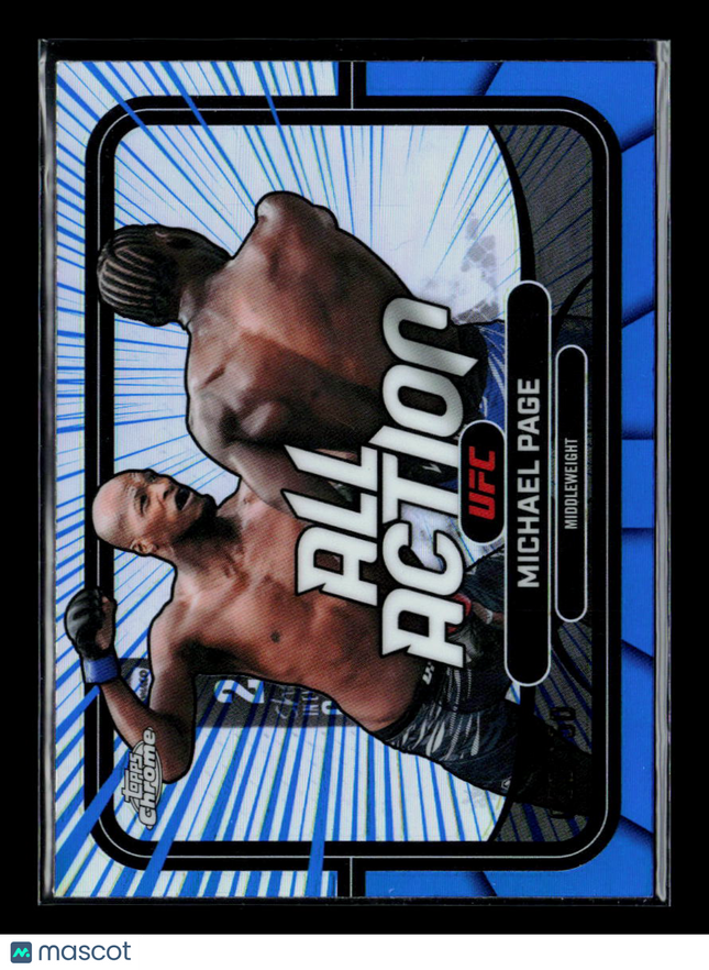 2026 Topps Chrome UFC Michael Page #AA-14 Blue /150