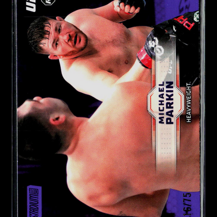 2026 Topps Stadium Club UFC Michael Parkin Mick Parkin #166 Purple RC 16/75