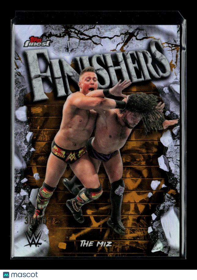 2025 Topps Finest WWE The Miz #FNS-TM Finishers gold /50