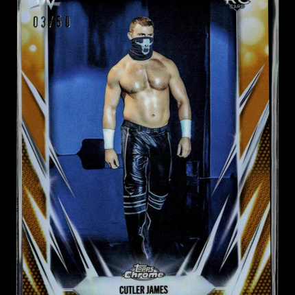 2026 Topps Chrome WWE Cutler James #157 Gold Refractor 03/50 RC