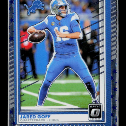 2025 Panini Donruss Optic Jared Goff #149 Stars