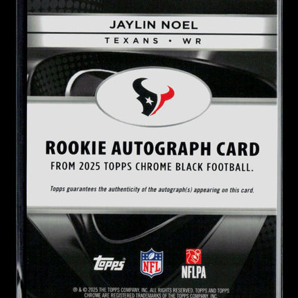 2025 Topps Chrome Black Jaylin Noel #RAU-JN RC Auto
