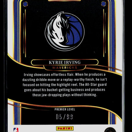 2025 Panini Select Kyrie Irving #148 05/99 White