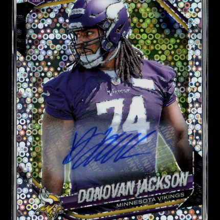 2025 Panini Prizm Football Donovan Jackson #358 RC Auto Disco