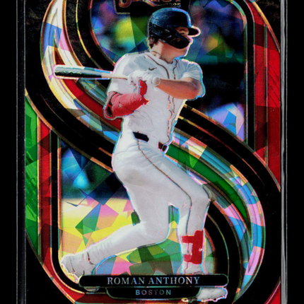 2025 Panini Select Roman Anthony #192 Green Red Ice