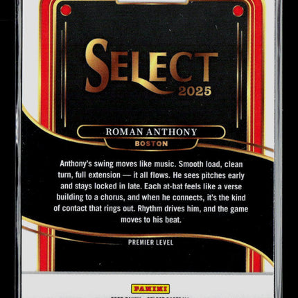 2025 Panini Select Roman Anthony #192 Green Red Ice