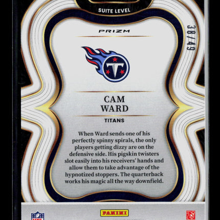 2025 Panini Select Cam Ward #326 38/49 Red Disco