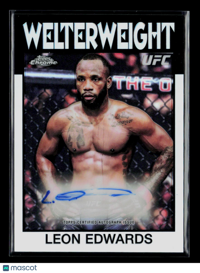 2026 Topps Chrome UFC Leon Edwards #88S-LE Refractor Auto