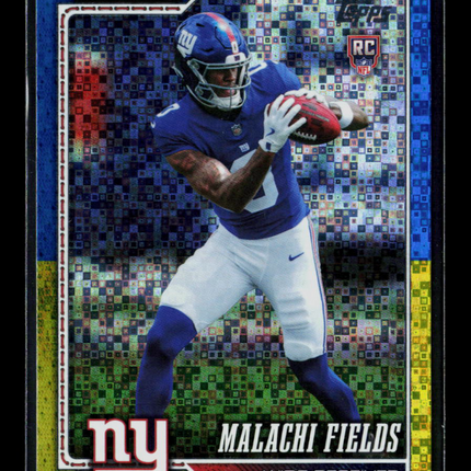 2026 Topps Malachi Fields #330 018/150 RC Blue Yellow