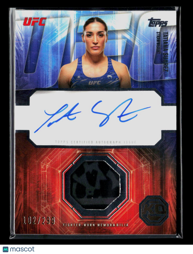 2026 Topps Knockout UFC Tatiana Suarez #KAR-TS Relic 102/299 Auto