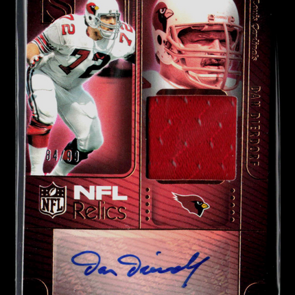 2026 Panini Silhouette Football Dan Dierdorf #NRA-DDF Jersey 84/99 Auto