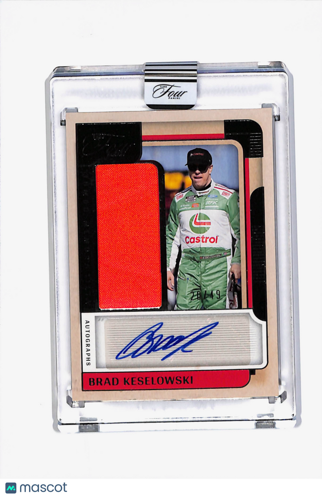 2026 Panini Turn Four Racing Brad Keselowski #JM-BKL 20/49 Relic Auto