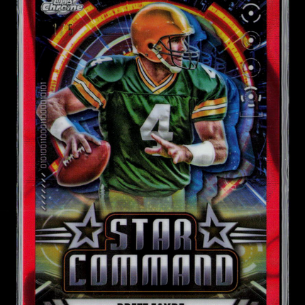 2024 Topps Chrome Star Command Brett Favre #SC-10 Red Refractor /5