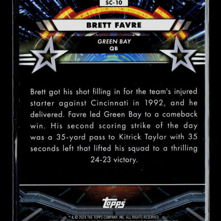 2024 Topps Chrome Star Command Brett Favre #SC-10 Red Refractor /5