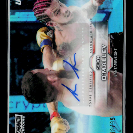 2026 Topps Stadium Club Chrome UFC Sean O'Malley #CAV-SOM Refractor 58/99 Auto
