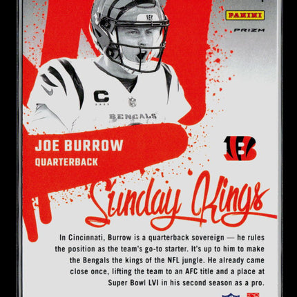 2024 Panini Donruss Optic Sunday Kings Joe Burrow #4