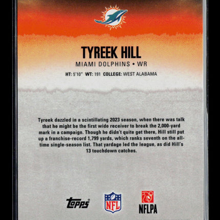 2025 Topps Signature Class Tyreek Hill #86 23/50 Orange