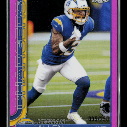 2025 Topps Chrome Keenan Allen #155 Pink 035/250