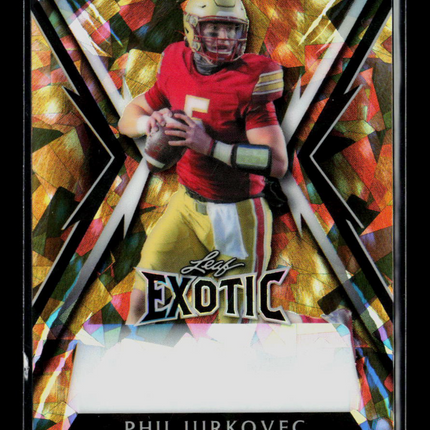 2022 Leaf Exotic Football Phil Jurkovec Pre-Production Proof