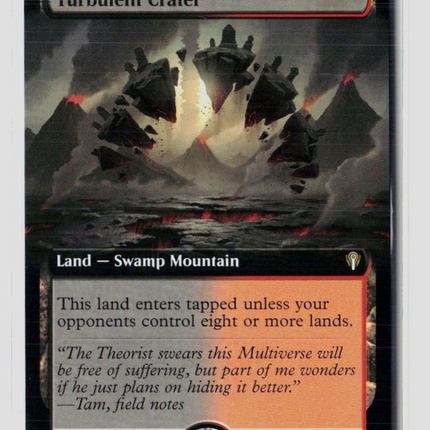 MTG Turbulent Crater (Extended Art) Commander: Reality Fracture R • 101 Normal