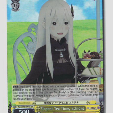Weiss Schwarz Elegant Tea Time, Echidna (SR) Re:ZERO Vol.3 RZ/S116-E004S Normal