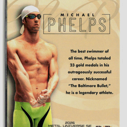 2026 SkyBox Metal Universe SE Skybox Premium Michael Phelps #S-20