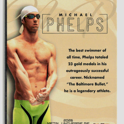 2026 SkyBox Metal Universe SE Skybox Premium Michael Phelps #S-20
