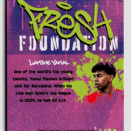 2026 SkyBox Metal Universe SE Lamine Yamal Fresh Foundations #150