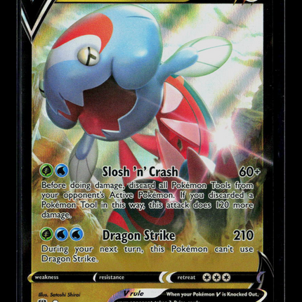 Pokemon 2022 Silver Tempest Dracovish V RR #114/172