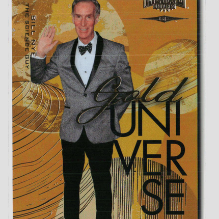 2026 Upper Deck SkyBox Metal Universe SE Gold Universe Bill Nye Insert #GU-7