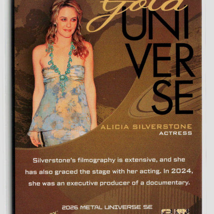 2026 SkyBox Metal Universe SE Alicia Silverstone Insert #GU-11