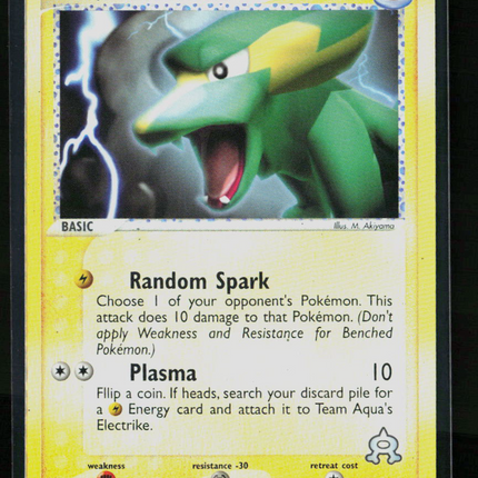 Pokemon 2004 EX Team Magma vs Team Aqua Team Aqua's Electrike #27/95