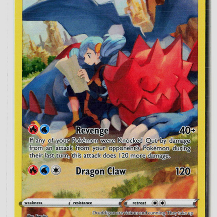 Pokemon 2022 Silver Tempest Druddigon CHR #TG09/TG30