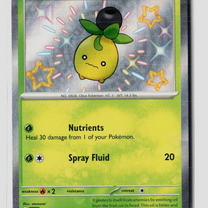 Pokemon 2024 Paldean Fates Smoliv #102/91