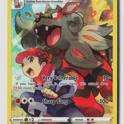 Pokemon 2022 Silver Tempest Hisuian Arcanine CHR #TG08/TG30