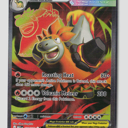 Pokemon 2025 Mega Evolution Mega Camerupt EX UR FA #156/132